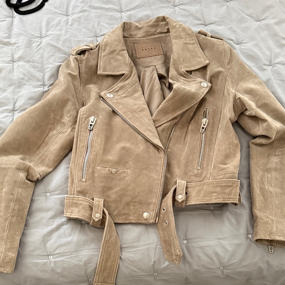 BlankNYC Suede Moto Jacket